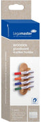 WOODEN glasbord markerhouder