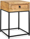 Wooden Iron Sidetable 40