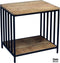 Wooden Iron Sidetable 45