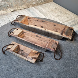 Wooden Khaliya With Rope Set of 3