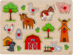 WOODEN PUZZLE FARM THEME - SMALL