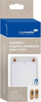 WOODEN whiteboard papierhaken 2 st