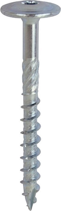 Woodies 61760701 Ultimate Tellerkopschroef - Gehard staal - Verzinkt - Deeldraad - TX30 - 6.0 x 140mm (50st)