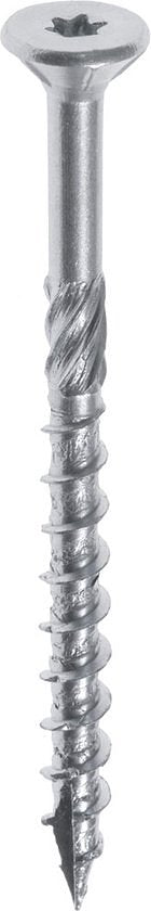 Woodies 61842401 Ultimate Spaanplaatschroef - RVS - Verzonken kop - Deeldraad - TX20 - 4.0 x 50mm (200st)