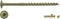 Woodies tellerkopschroeven 8.0 x 120 mm - staal - gecoat - TX40 (Per 50 stuks)