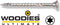 WOODIES® Ultimate Platverzonkenkopschroef Torx Verzinkt 5x70 Deeldraad VE=200 - 61550481