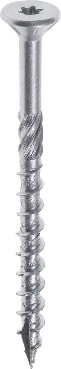 Woodies ultimate spaanplaatschroef 4x30mm - platkop - RVS/410 - deeldraad - T20 - 61842311 (Per 200 stuks)