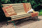 Woodvision Lattenbank, afm. 160 x 75 x 83 cm, geimpregneerd vuren