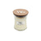 WoodWick Geurkaars Mini Linen - 8 cm / ø 7 cm - Geurkaars in Glas - Houten Lont