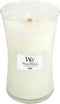 WoodWick Geurkaars Mini Linen - 8 cm / ø 7 cm - Geurkaars in Glas - Houten Lont