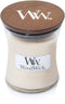 WoodWick Geurkaars Mini Vanilla Bean - 8 cm / ø 7 cm - Geurkaars in Glas - Houten Lont