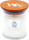 WoodWick Geurkaars Mini White Teak 85 gr