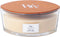 WoodWick Heartwick Flame Ellipse Geurkaars - Vanilla Bean - 50 branduren