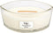 WoodWick Heartwick Flame Ellipse Geurkaars - White Teak - 50 branduren