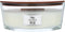 WoodWick Heartwick Flame Ellipse Geurkaars - White Teak - 50 branduren