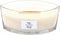 WoodWick Heartwick Flame Ellipse Geurkaars - White Teak - 50 branduren
