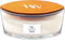 WoodWick Heartwick Flame Ellipse Geurkaars - White Teak - 50 branduren