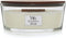 WoodWick Heartwick Flame Ellipse Geurkaars - White Teak - 50 branduren