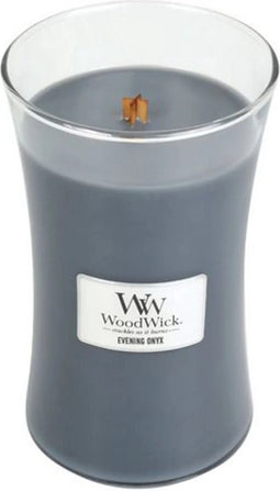 WoodWick Hourglass Large Geurkaars - Evening Onyx - 130 branduren