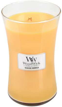 WoodWick Hourglass Large Geurkaars - Seaside Mimosa - 130 branduren