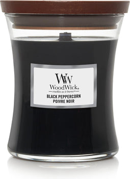 WoodWick Hourglass Medium Geurkaars - Black Peppercorn