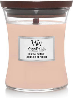 WoodWick Hourglass Medium Geurkaars - Coastal Sunset