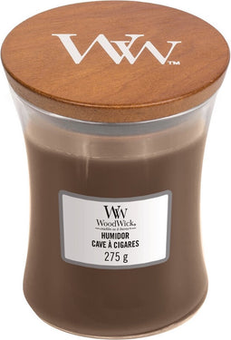 WoodWick Hourglass Medium Geurkaars - Humidor