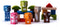 Woody 26 houten blokken met print