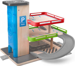 Woody houten garage met 2 auto's