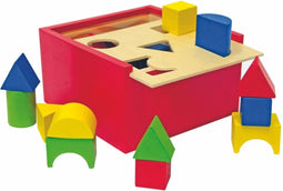 Woody houten vormenbox met 15 vormen
