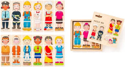 Woody puzzel mens en werk