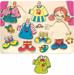 Woody Woody aankleed puzzel meisje 90319.