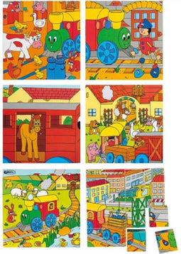 Woody Woody Blokkenpuzzel lokomotief 93005.