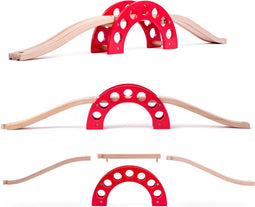Woody Woody brug met rode boog 90828.