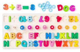Woody Woody Leerbord met cijfers+letters 90223.