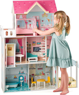 Woody Woody Poppenhuis Malibu met lift 91333.