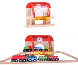 Woody Woody Station met 2 verdiepingen 92102.