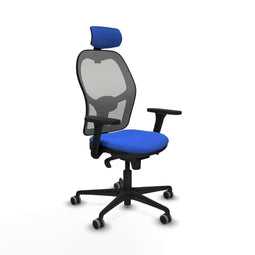 Piqueras y Crespo 3D036G2 - Bureaustoel - Verstelbare hoofdsteun en hoogte - Blauw