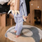 Woolable - Edgar Plans Kids - Wollen Vloerkleed - Astromouse - Ø100 cm