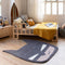 Woolable - Edgar Plans Kids - Wollen Vloerkleed - BatBoy - 120 x 90 cm