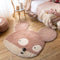 Woolable - Edgar Plans Kids - Wollen Vloerkleed - Miss Mighty Mouse - 120 x 120 cm