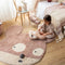 Woolable - Edgar Plans Kids - Wollen Vloerkleed - Miss Mighty Mouse - 120 x 120 cm