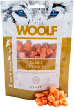 Woolf Hondensnack konijn blokjes - 100gr - lekker en ideaal voor de meeste honden met allergie - 91% konijn.