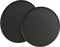 Woonexpress - Dienblad (set 2 Stuks) Abiko Zwart - Metaal Zwart - 2x35x35cm (HxBxD)