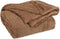 Woonexpress Justin - Plaid - Polyester - 150 x 200 cm - Bruin - Polyester - 150 x 200 cm - Bruin
