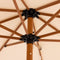 Woonexpress - Parasol Roshi Wit - Polyester Wit - 214x200x200cm (hxbxd)