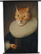 Woonexpress - Wandkleed Kat Multi - Velvet Bruin - 110x83x0cm (hxbxd)