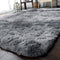 Woonkamervloerkleed, Modern, Hoogpolig, Pluizig, Super Zacht Tapijt, Antislip Onderkant, Shaggy Tapijt, Slaapkamer Tapijt (Donkergrijs, 200 x 300 cm)