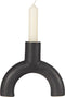 WOOOD Exclusive Jake Kandelaar - Keramiek - Zwart - 13,5x16x4