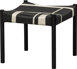 WOOOD Jessy Kruk - Mangohout/Koord - Zwart/Wit - 44x47x40